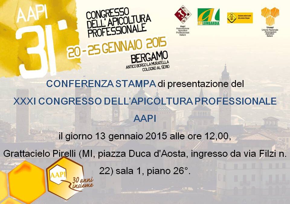 Conferenza stampa di presentazione del XXXI Congresso dell’apicoltura professionale